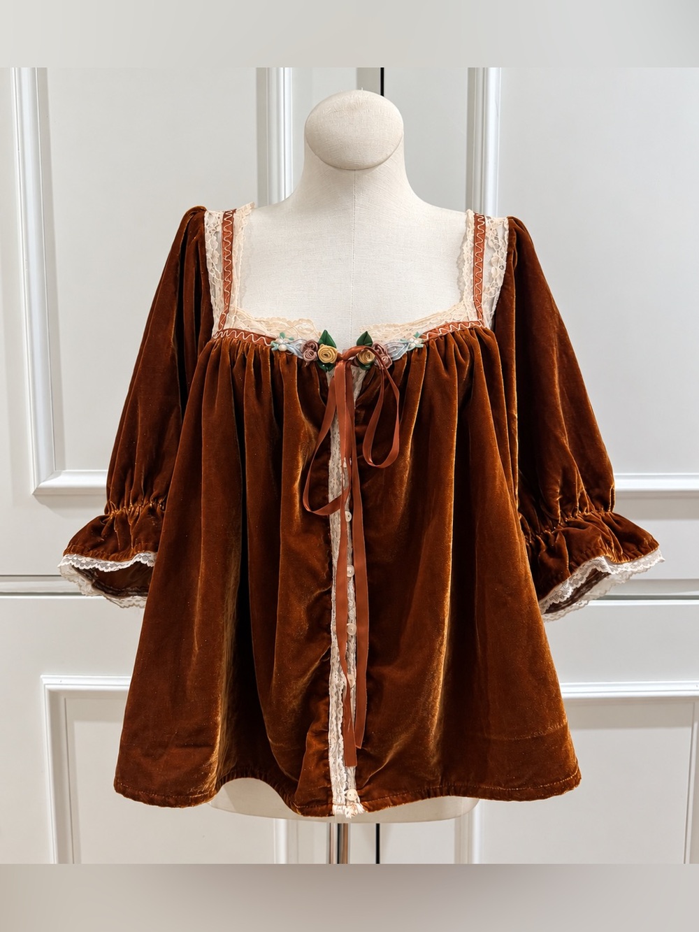 NWT Free People Lets Voyage Top in Bronze Brown - Medium